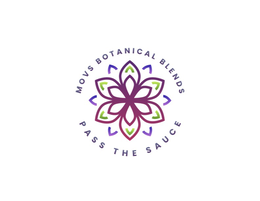 MOVS BOTANICAL BLENDS. PASS THE SAUCE. logo