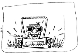 MOWER MEDIC DON'T PICK UP YOUR MOWER JUST PICK UP YOUR PHONE logo