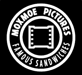 MOXMOE PICTURES FAMOUS SANDWICHES logo