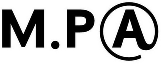 M.P A logo