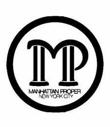 MP MANHATTAN PROPER NEW YORK CITY logo