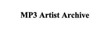 MP3 ARTIST ARCHIVE logo