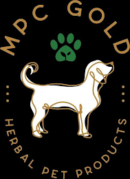 MPC GOLD HERBAL PET PRODUCTS logo