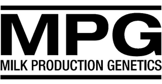 MPG MILK PRODUCTION GENETICS logo