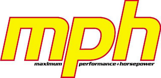 MPH MAXIMUM PERFORMANCE + HORSEPOWER logo