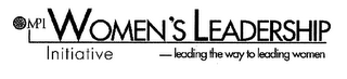 MPI WOMEN'S LEADERSHIP INITIATIVE - LEADING THE WAY TO LEADING WOMEN logo