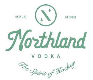 MPLS MINN NORTHLAND VODKA THE SPIRIT OF HOCKEY logo