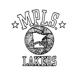 MPLS. MINNEAPOLIS LAKERS logo