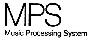 MPS MUSIC PROCESSING SYSTEM logo