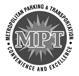 MPT · METROPOLITAN PARKING & TRANSPORTATION · CONVENIENCE AND EXCELLENCE logo