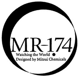 MR-174 WATCHING THE WORLD . DESIGNED BY MITSUI CHEMICALS logo