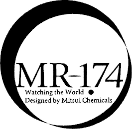 MR-174 WATCHING THE WORLD·  DESIGNED BY MITSUI CHEMICALS logo