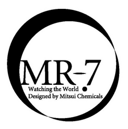 MR-7 WATCHING THE WORLD DESIGNED BY MITSUI CHEMICALS logo