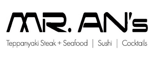 MR. AN'S TEPPANYAKI STEAK + SEAFOOD SUSHI COCKTAILS logo