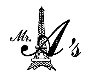 MR. A'S logo