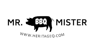 MR. BBQ MISTER WWW.HERITAGEQ.COM logo