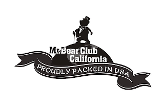 MR. BEAR CLUB CALIFORNIA PROUDLY PACKEDIN USA logo