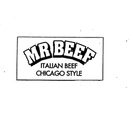 MR BEEF ITALIAN BEEF CHICAGO STYLE logo