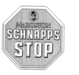 MR. BOSTON SCHNAPPS STOP logo