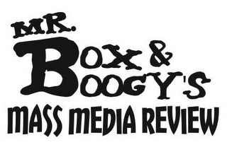 MR. BOX & BOOGY'S MASS MEDIA REVIEW logo