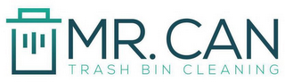 MR. CAN TRASH BIN CLEANING logo