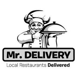 MR. DELIVERY LOCAL RESTAURANTS DELIVERED logo