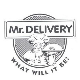 MR. DELIVERY WHAT WILL IT BE? logo