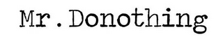 MR. DONOTHING logo
