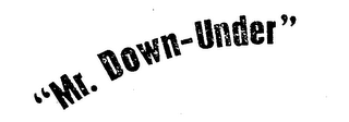 "MR. DOWN-UNDER" logo