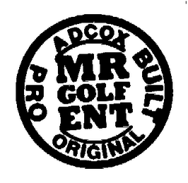 MR GOLF ENT PRO ADCOX BUILT ORIGINAL logo