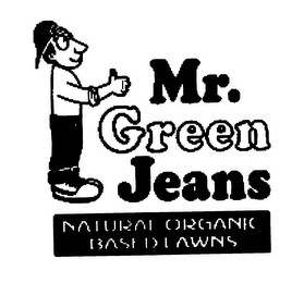 MR. GREEN JEANS NATURAL-ORGANIC BASED LAWNS logo