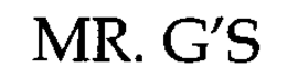 MR. G'S logo