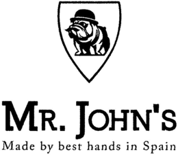 MR. JOHN'S MADE BY BEST HANDS IN SPAIN logo