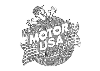 MR. MOTOR USA FRANCHISE SEAL OF QUALITY logo