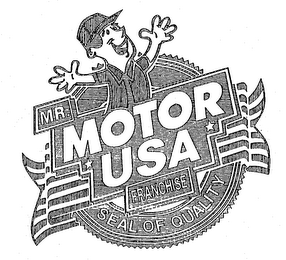 MR. MOTOR USA FRANCHISE SEAL OF QUALITY logo