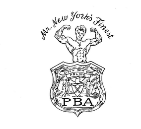 MR. NEW YORK'S FINEST PBA CITY OF NEW YORK POLICE logo