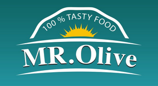 MR. OLIVE 100% TASTY FOOD logo