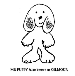 MR PUPPY ALSO KNOWN AS GILMOUR logo