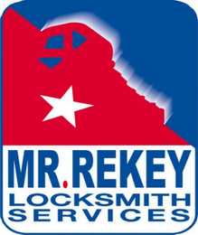 MR. REKEY LOCKSMITH SERVICES logo