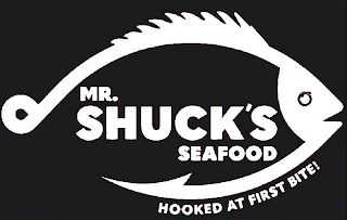 MR. SHUCK'S SEAFOOD HOOKED AT FIRST BITE! logo