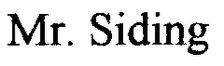 MR. SIDING logo