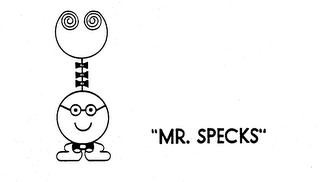 "MR. SPECKS" logo