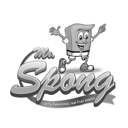 MR. SPONG LIGHTLY SWEETENED, REAL FRUIT SNACKS logo
