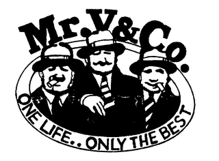 MR. V&CO. ONE LIFE. ONLY THE BEST logo