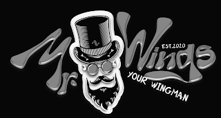 MR. WINGS EST 2020 YOUR WINGMAN logo