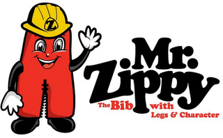 MR. ZIPPY THE BIB WITH LEGS & CHARACTER Z logo