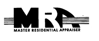 MRA MASTER RESIDENTIAL APPRAISER logo