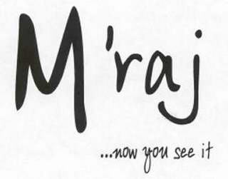 M'RAJ ...NOW YOU SEE IT logo