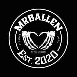 MRBALLEN EST. 2020 STRANGE DARK MYSTERIOUS logo