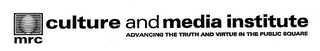 MRC CULTURE AND MEDIA INSTITUTE ADVANCING TRUTH AND VIRTURE IN THE PUBLIC SQUARE logo